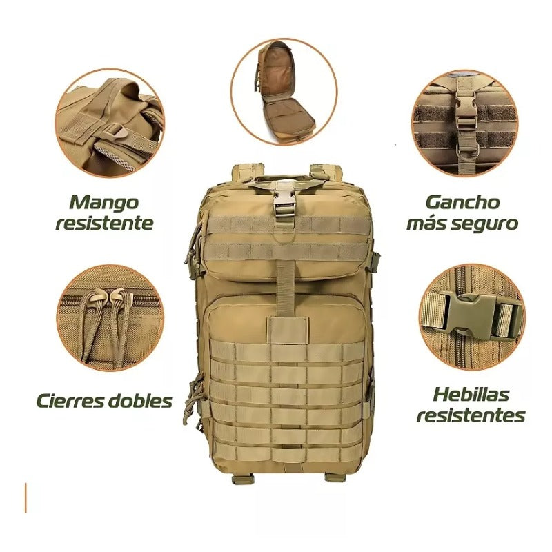 Mochila Táctica Militar - Titan™ | Impermeable y Soporta Hasta 15kg