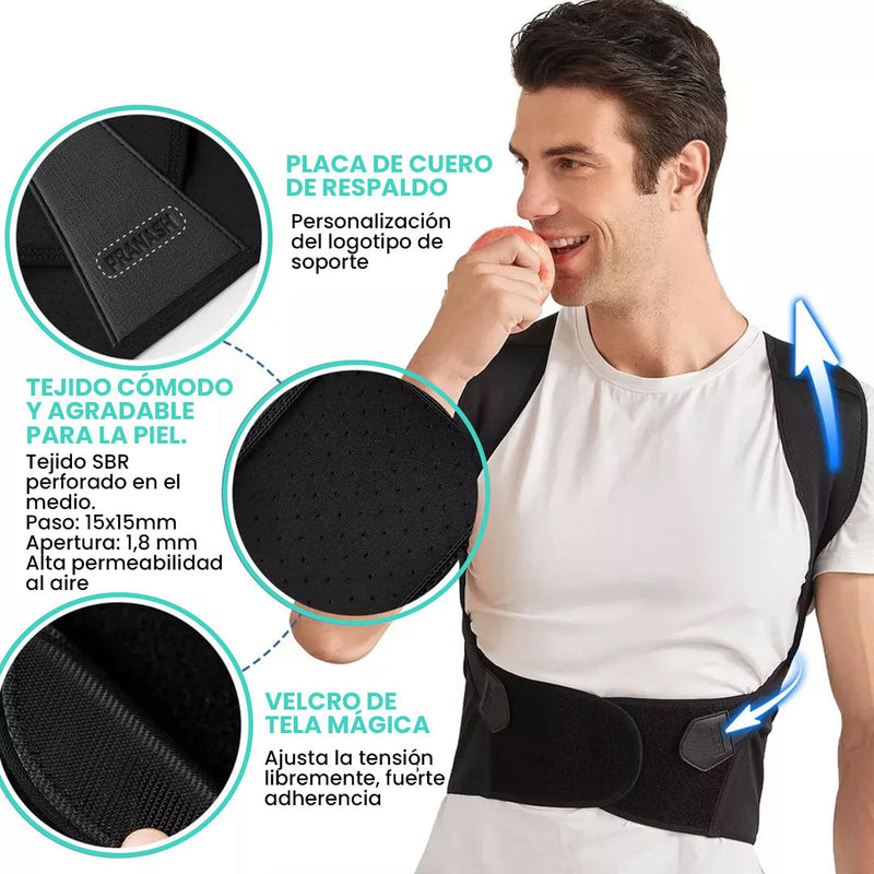 Corrector de Postura Ajustable para Espalda y Hombros - SpineUP™