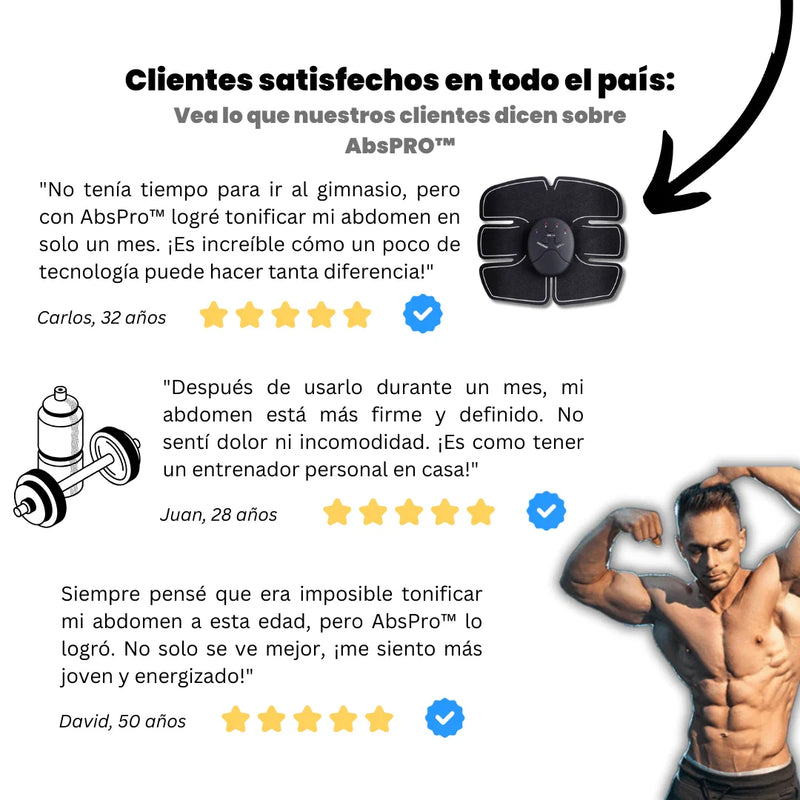 AbsPro™ - Tónico y Moldeador Instantáneo para el Abdomen + E-book Gratuito